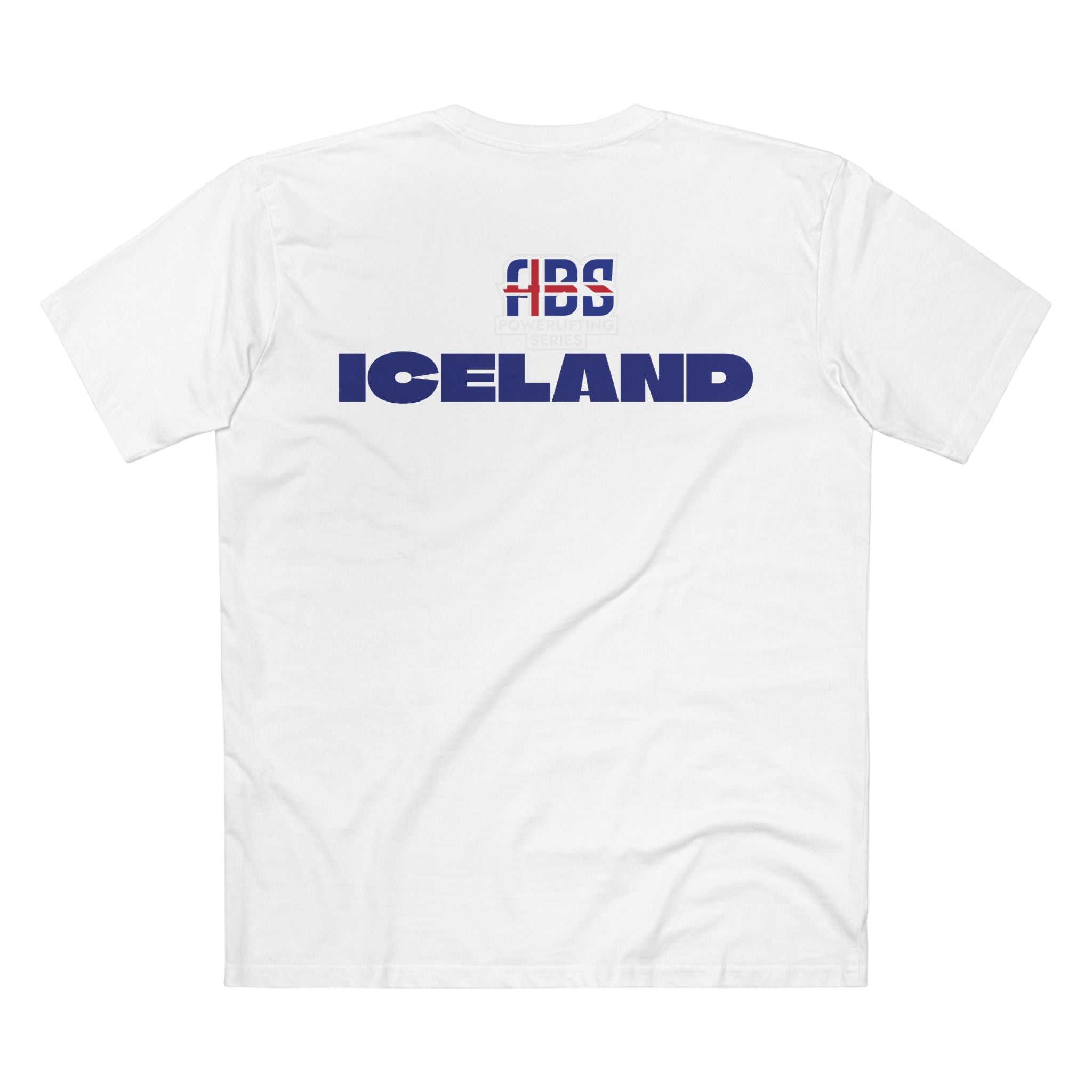 ABS Powerlifting T-shirts- Iceland Small Logo