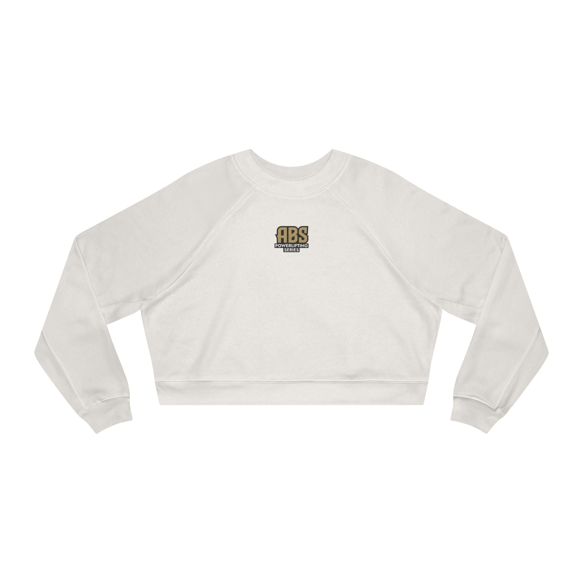 Cropped Pullover — ‘ABS’ Vintage Logo Black Fleece
