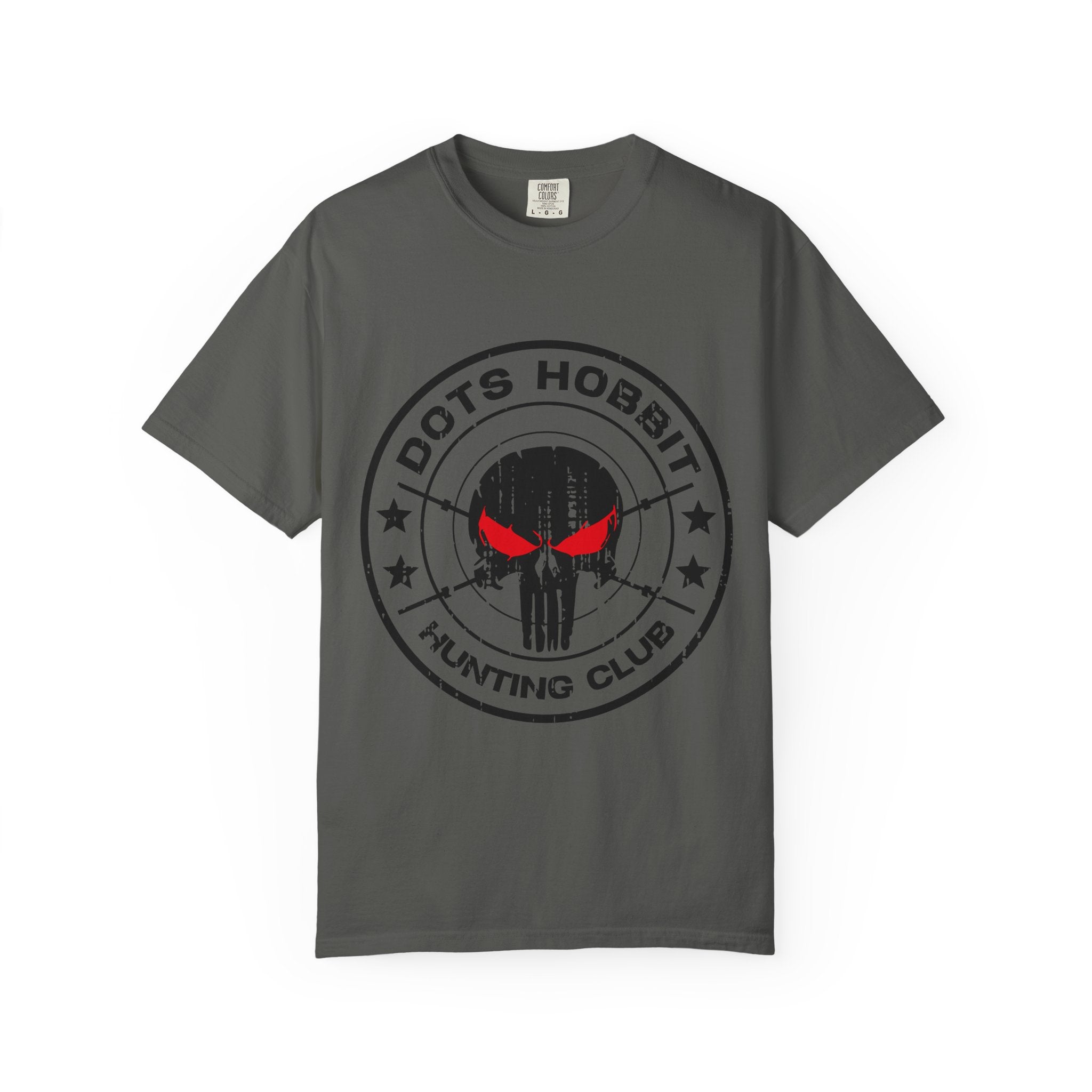 "Dots Hobbit" Skull Logo Cotton T‑Shirt