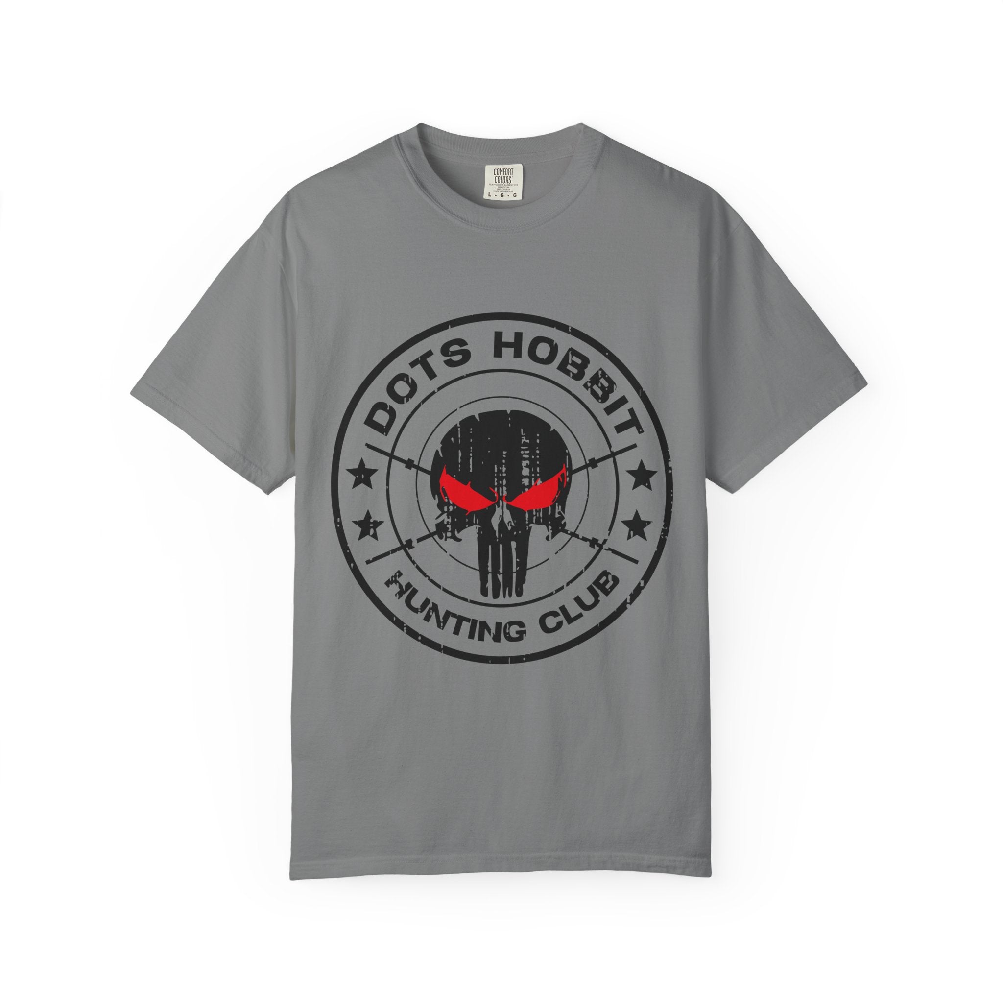 "Dots Hobbit" Skull Logo Cotton T‑Shirt