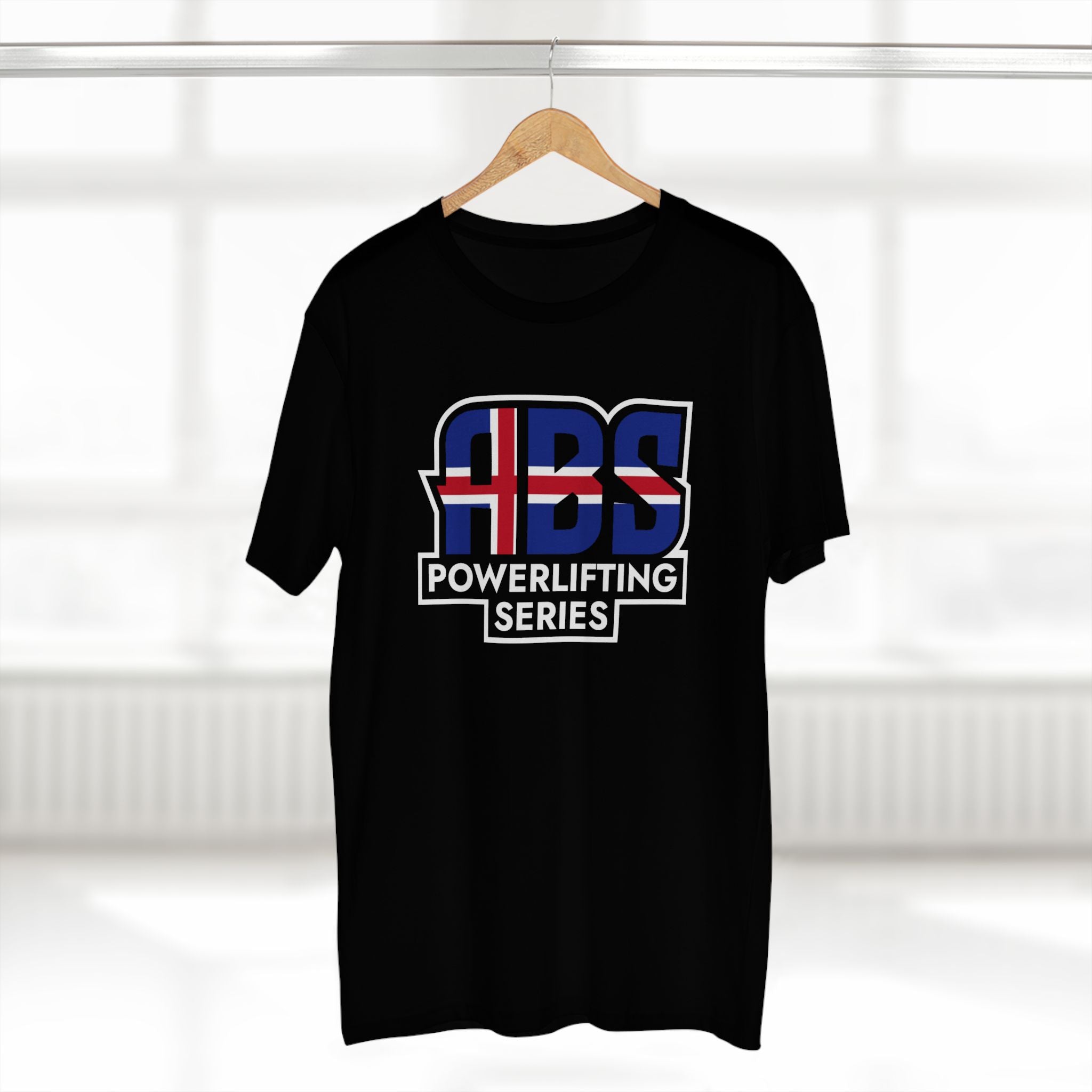 ABS Powerlifting T-shirts- Iceland Small Logo