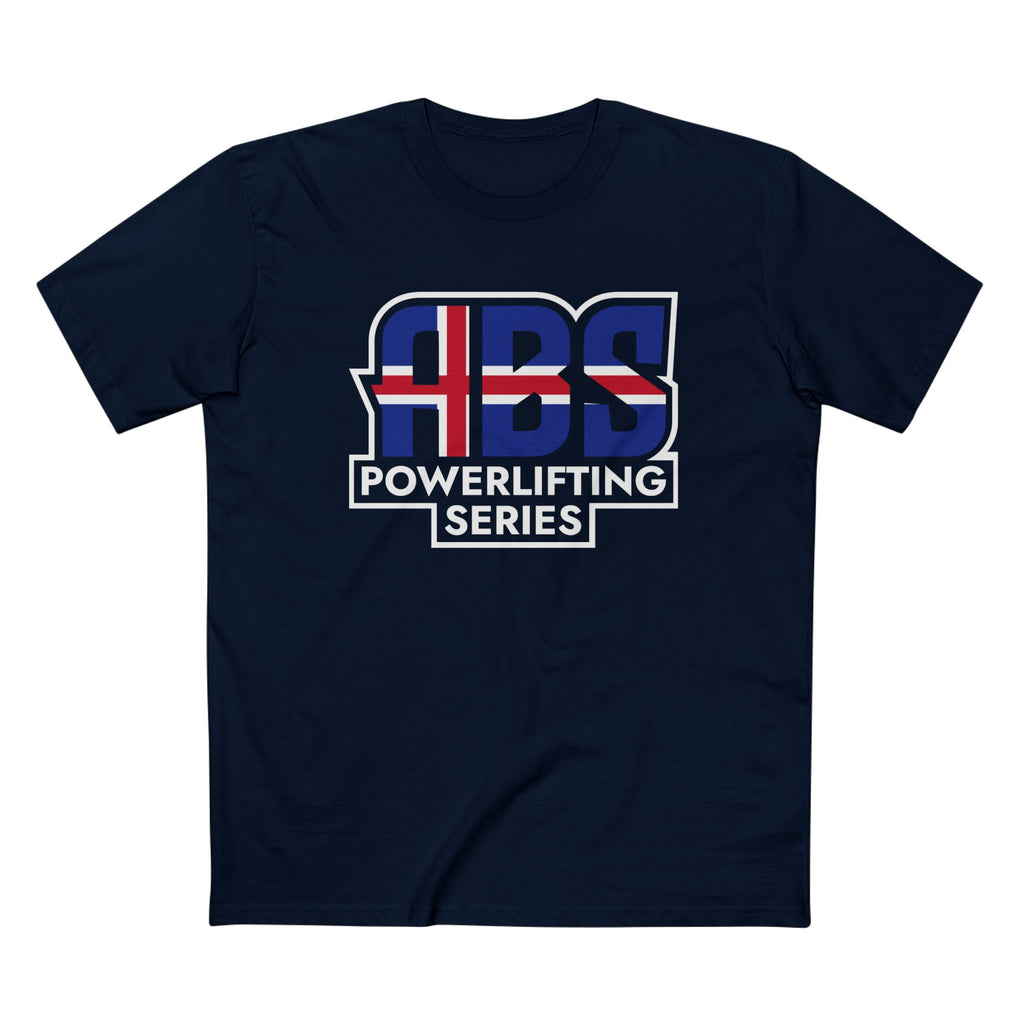 ABS Powerlifting T-shirts- Iceland Small Logo