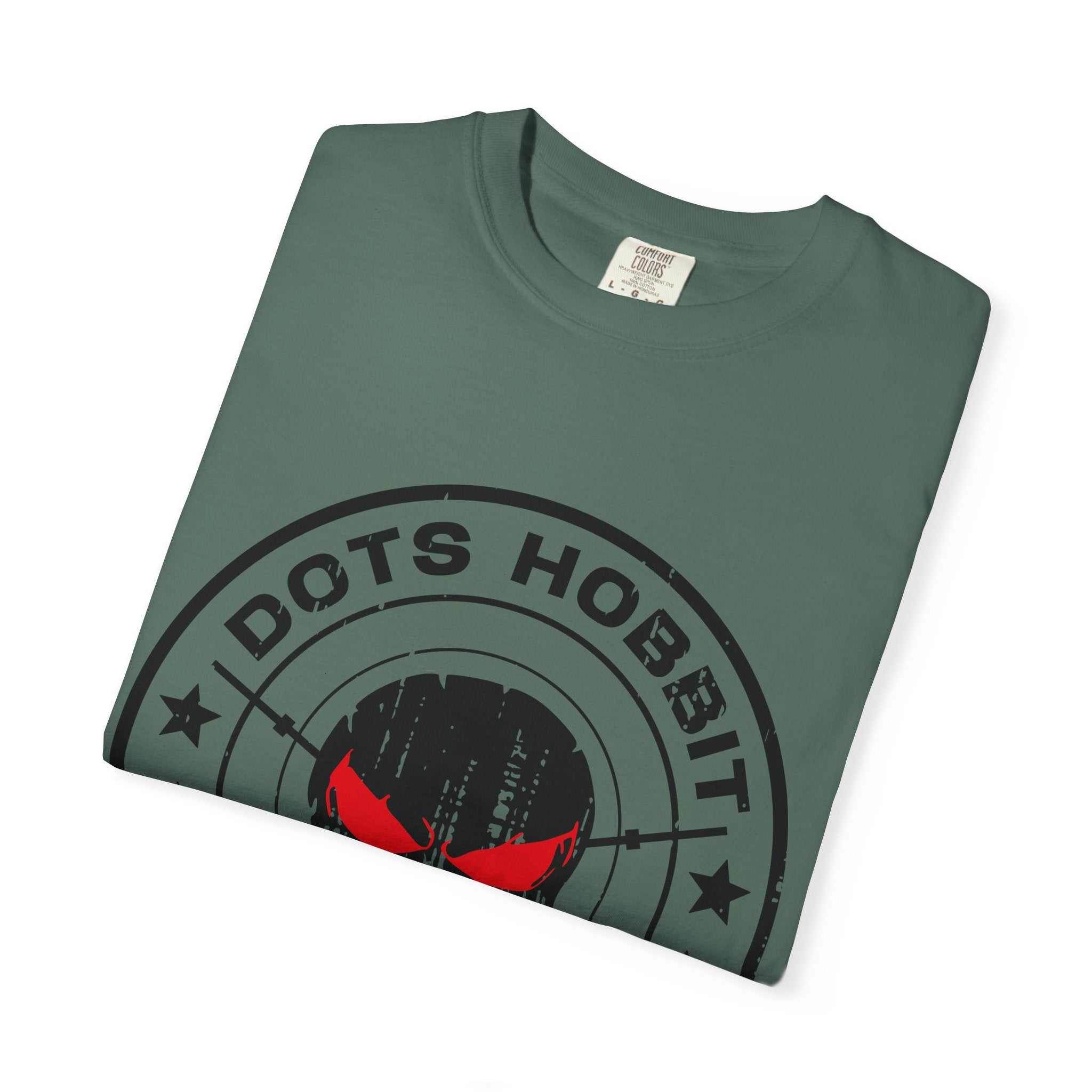 "Dots Hobbit" Skull Logo Cotton T‑Shirt