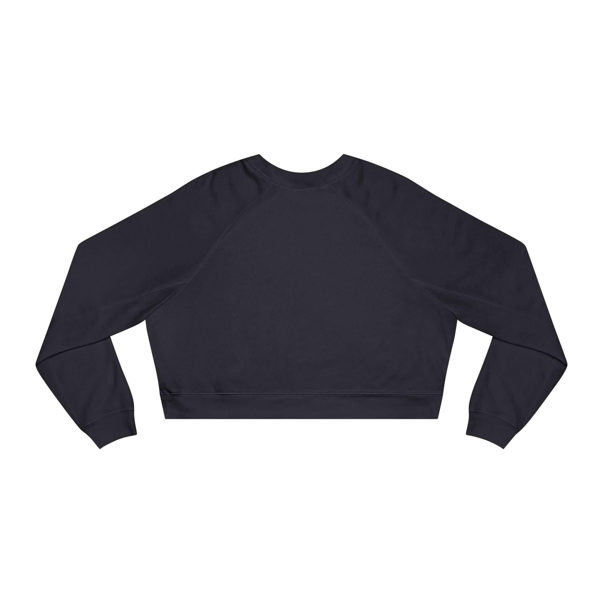 Cropped Pullover — ‘ABS’ Vintage Logo Black Fleece