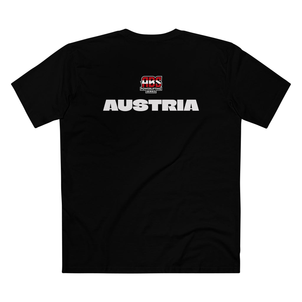 ABS Powerlifting Tee- Austria Small Chest Logo