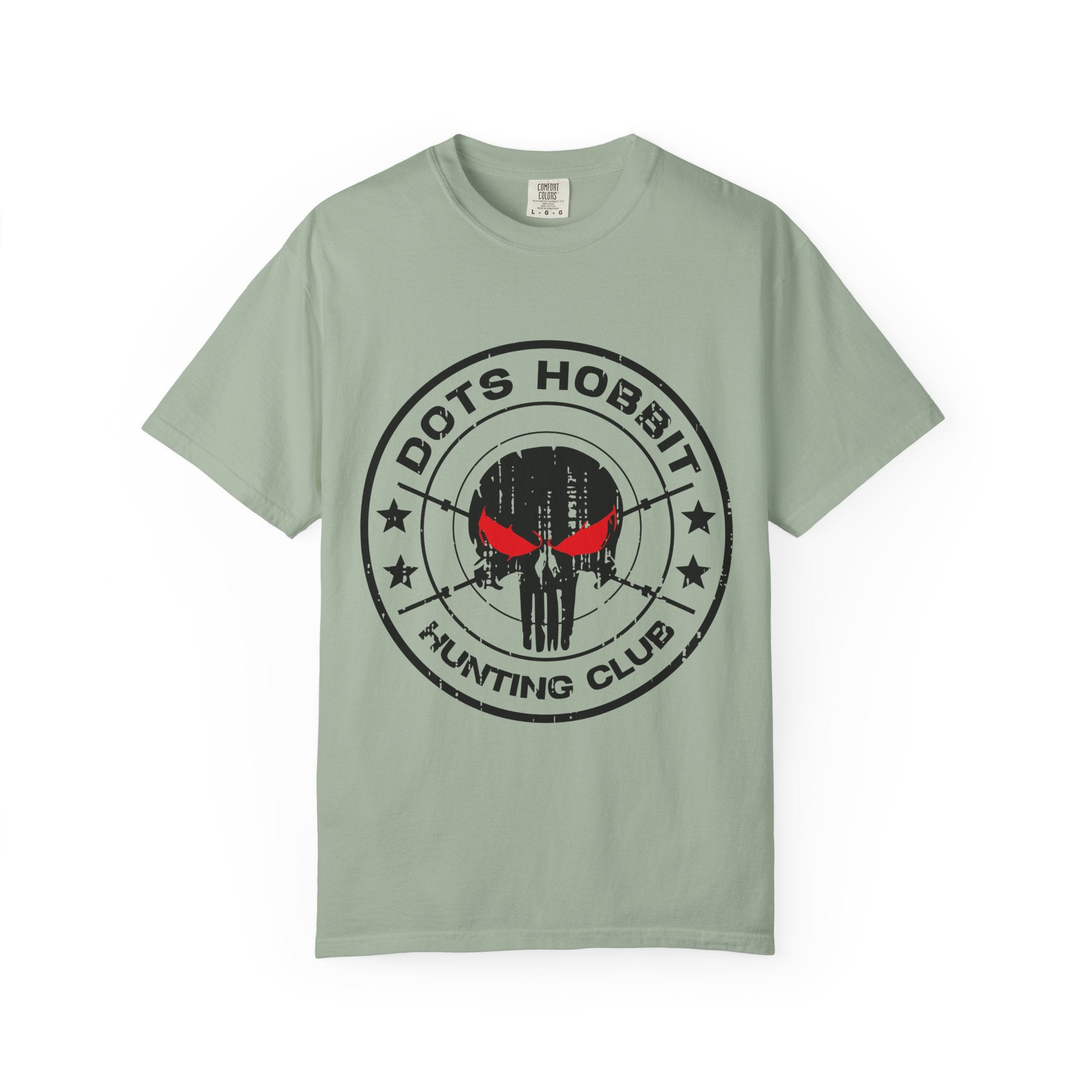 "Dots Hobbit" Skull Logo Cotton T‑Shirt