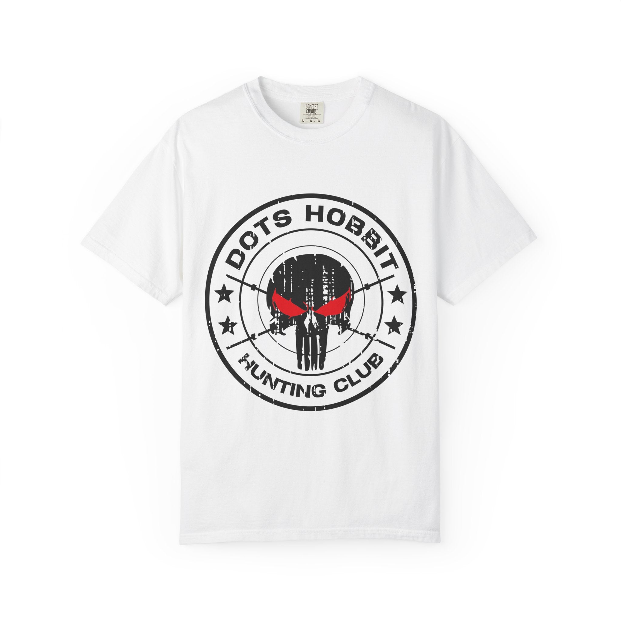 "Dots Hobbit" Skull Logo Cotton T‑Shirt