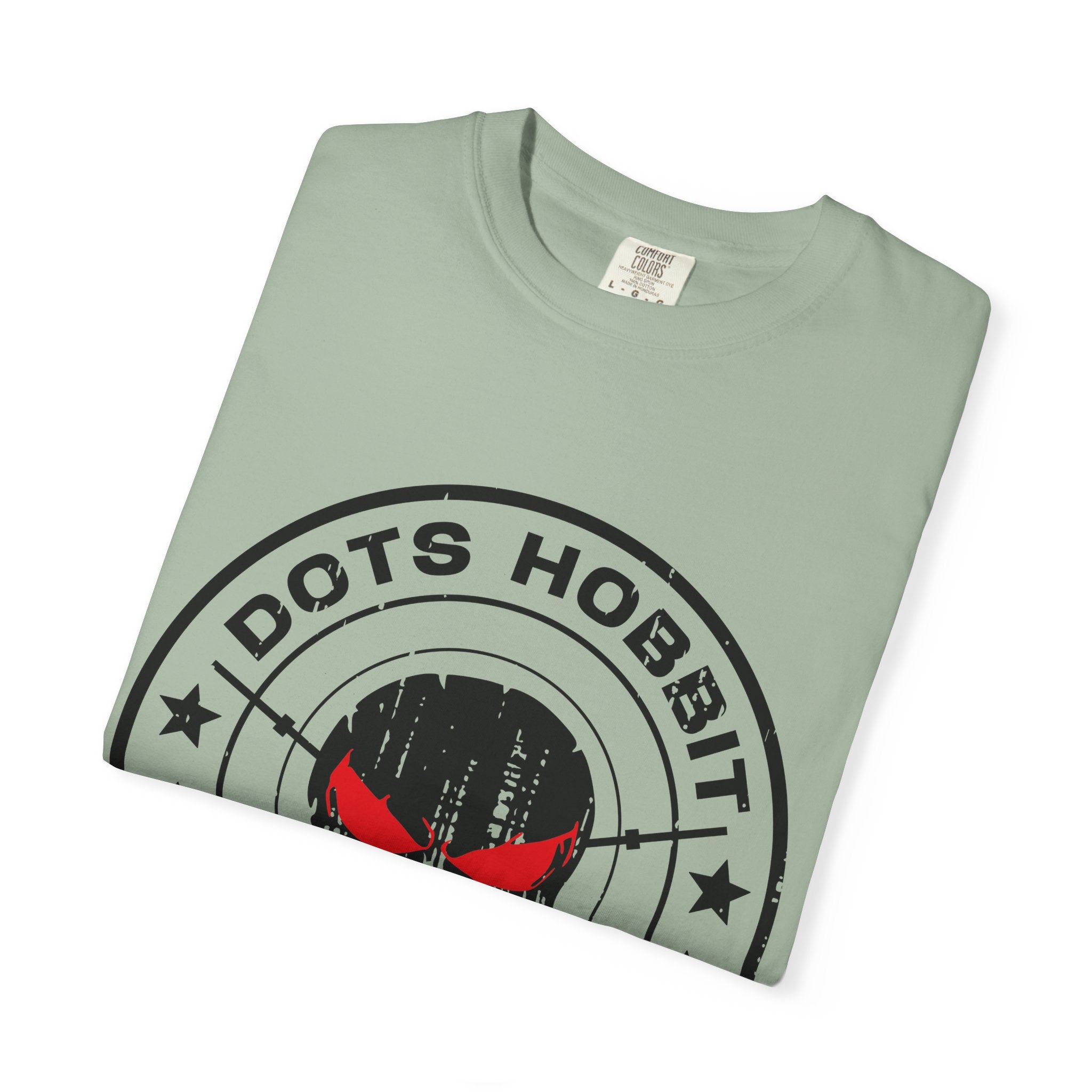 "Dots Hobbit" Skull Logo Cotton T‑Shirt