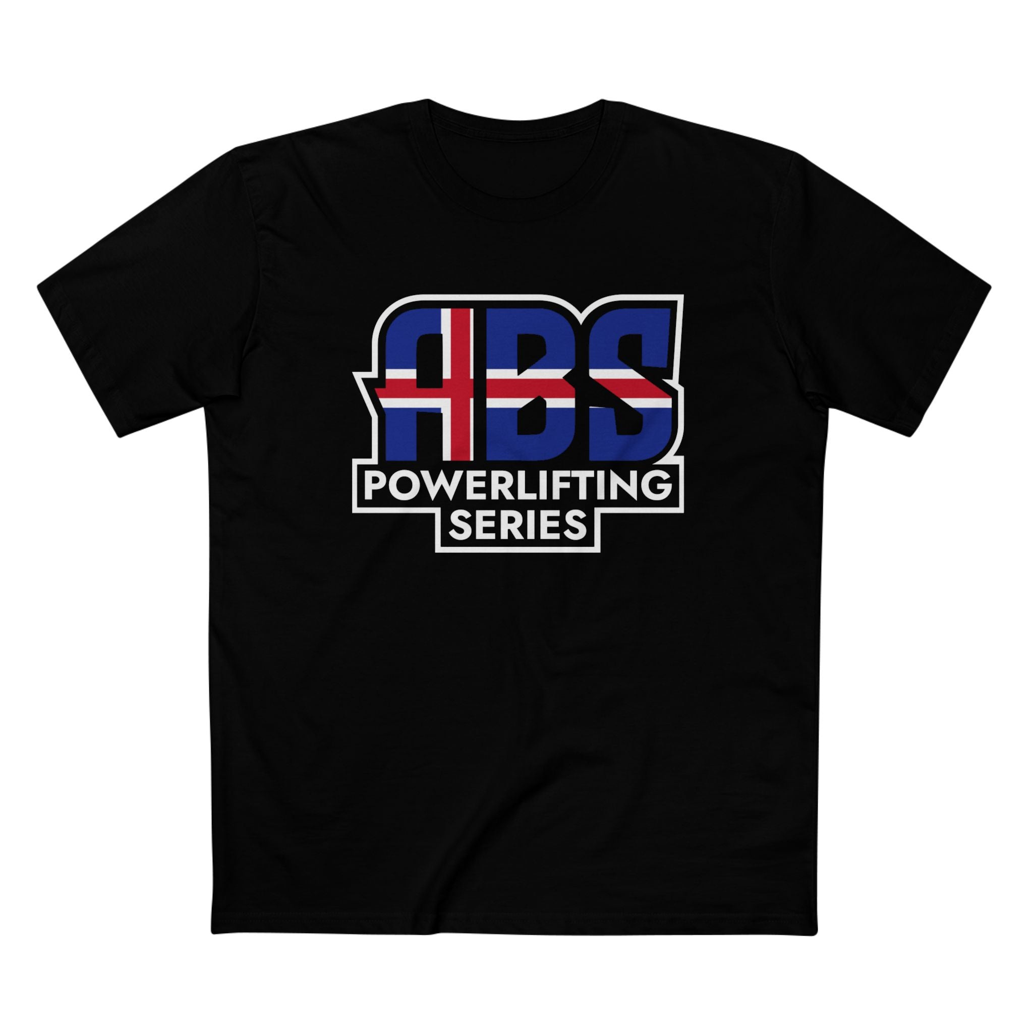 ABS Powerlifting T-shirts- Iceland Small Logo