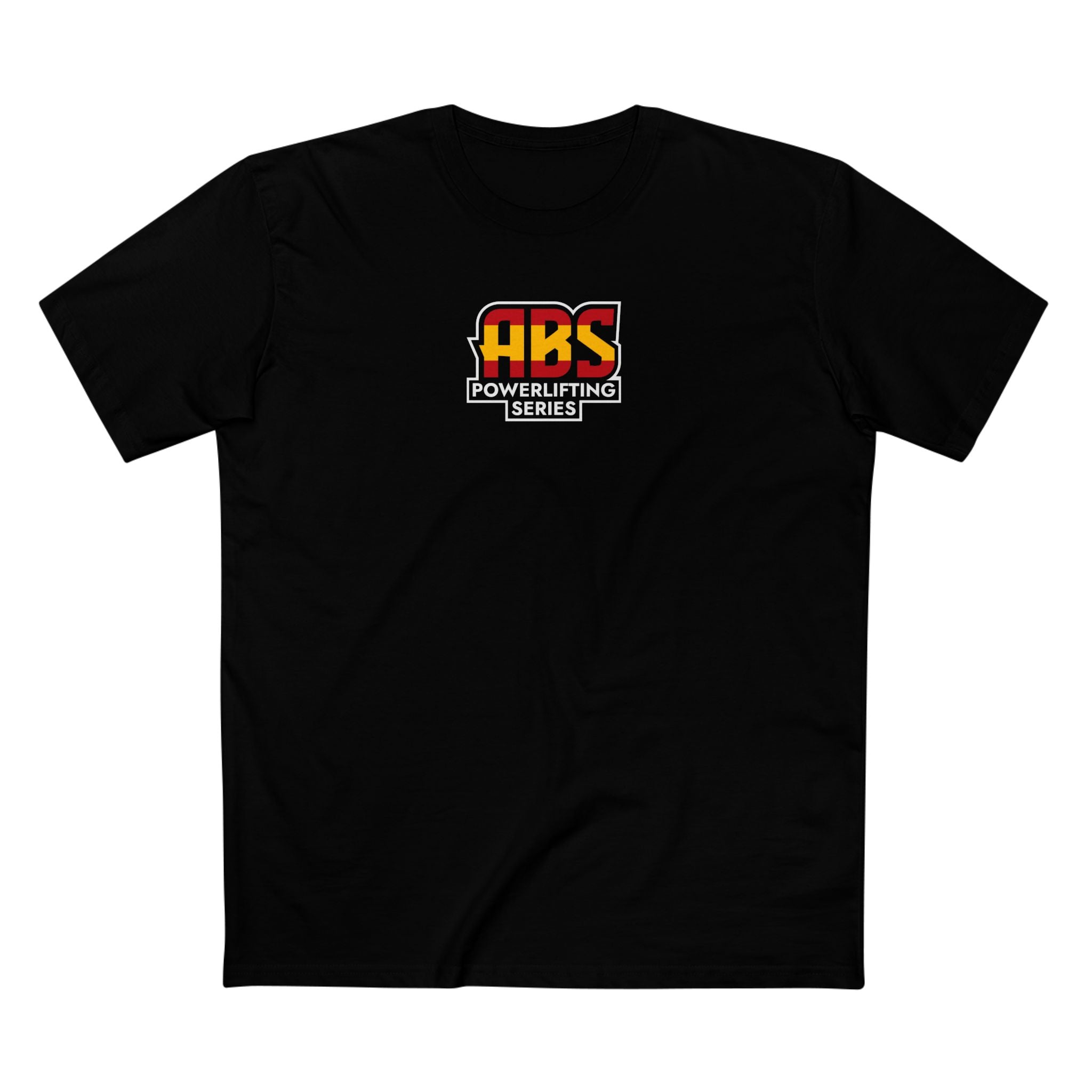 Powerlifting Series Tee — Small Logo with "SPAIN" Back Print