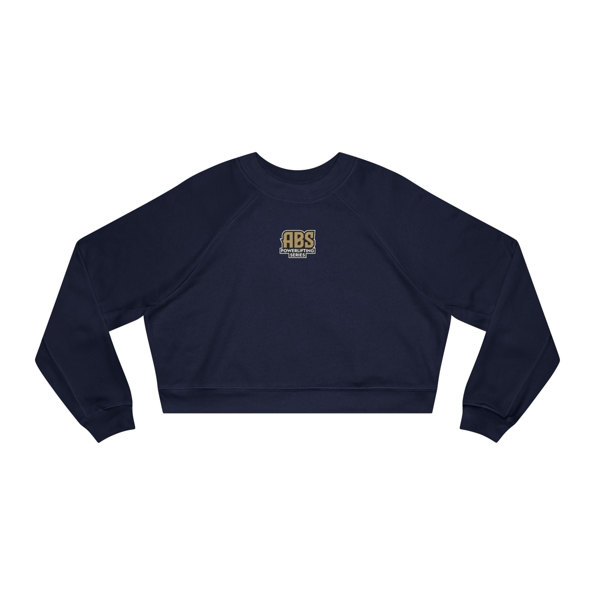 Cropped Pullover — ‘ABS’ Vintage Logo Black Fleece