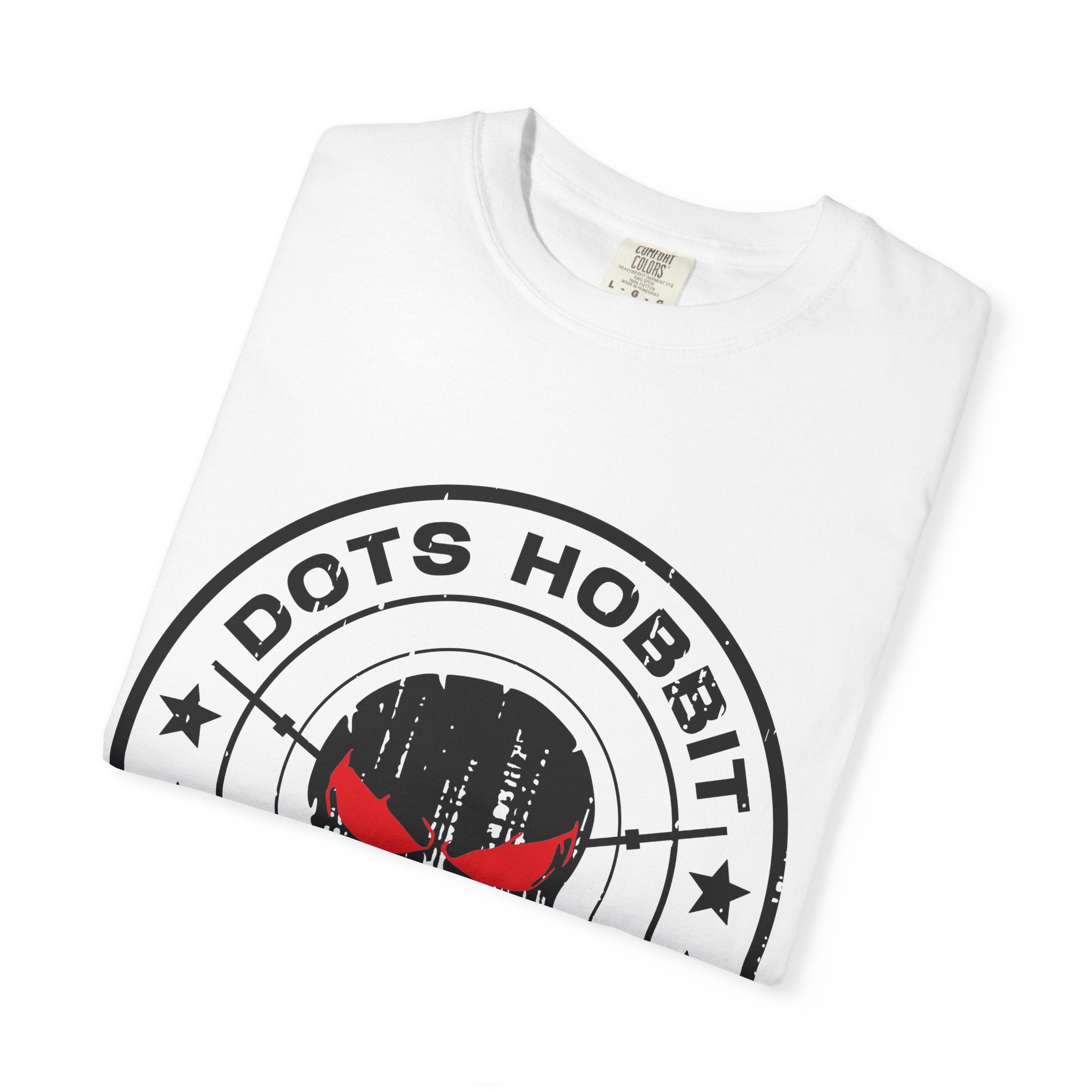 "Dots Hobbit" Skull Logo Cotton T‑Shirt