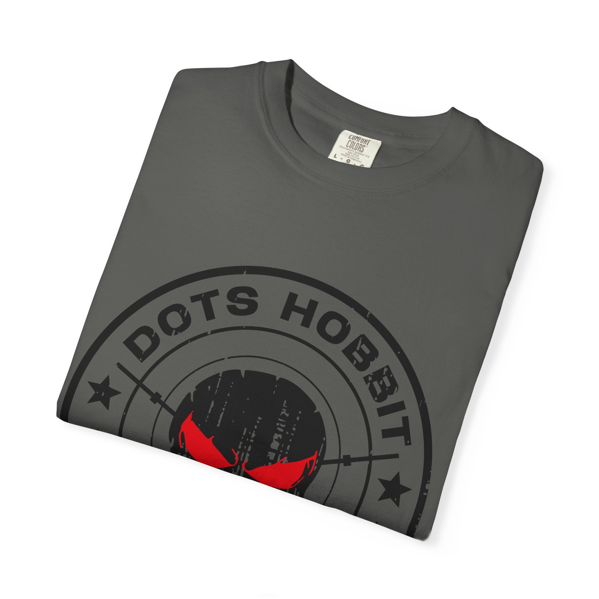 "Dots Hobbit" Skull Logo Cotton T‑Shirt