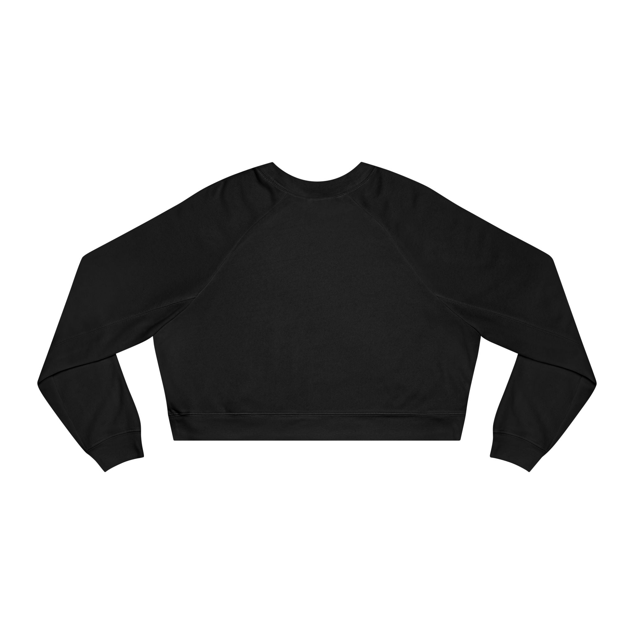 Cropped Pullover — ‘ABS’ Vintage Logo Black Fleece