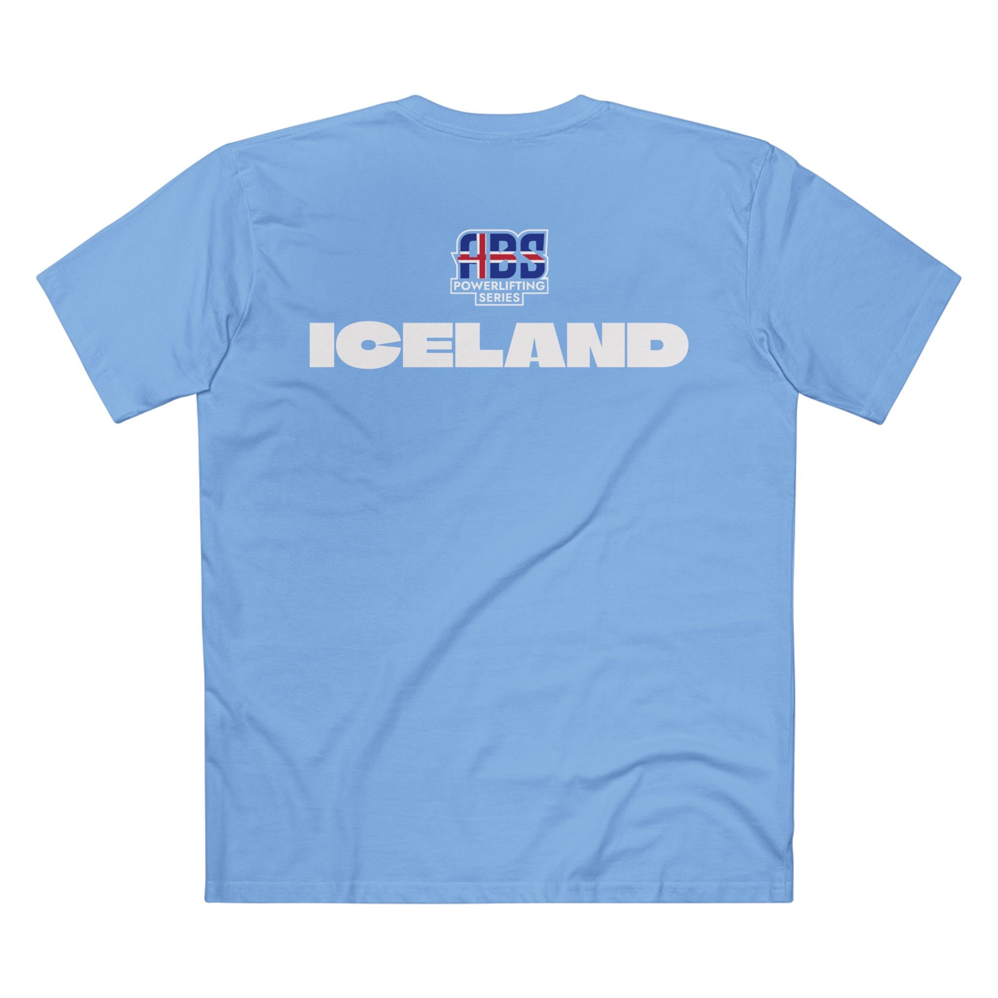 ABS Powerlifting T-shirts- Iceland Small Logo