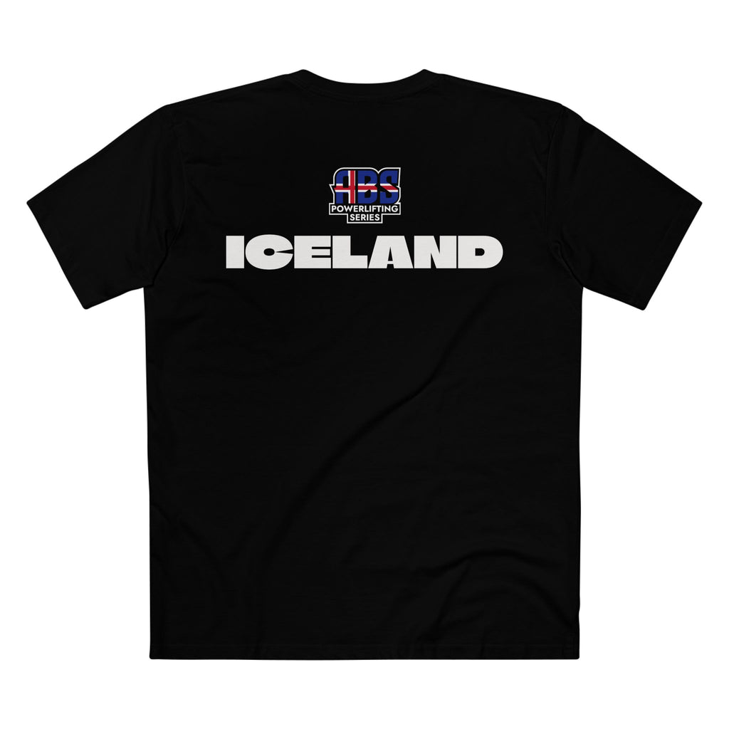 ABS Powerlifting T-shirts- Iceland Small Logo