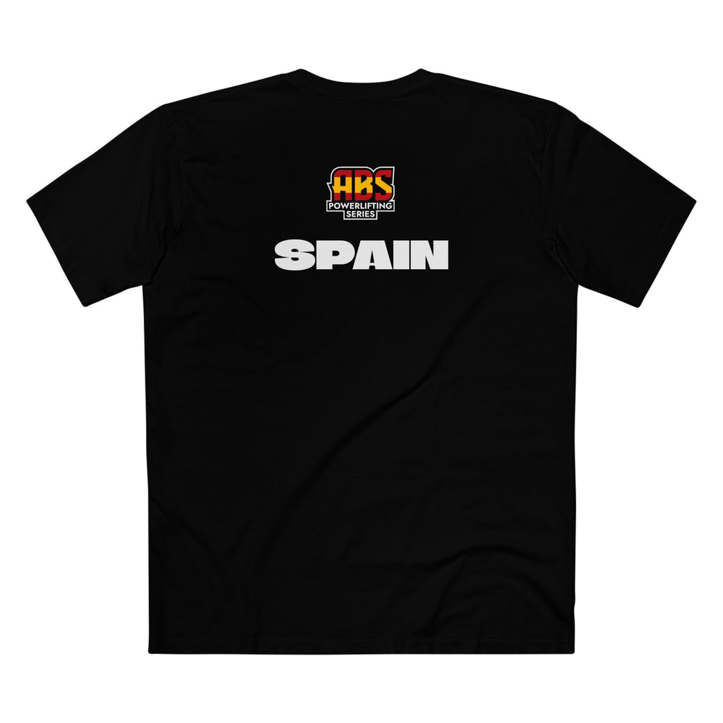 Powerlifting Series Tee — Small Logo with "SPAIN" Back Print