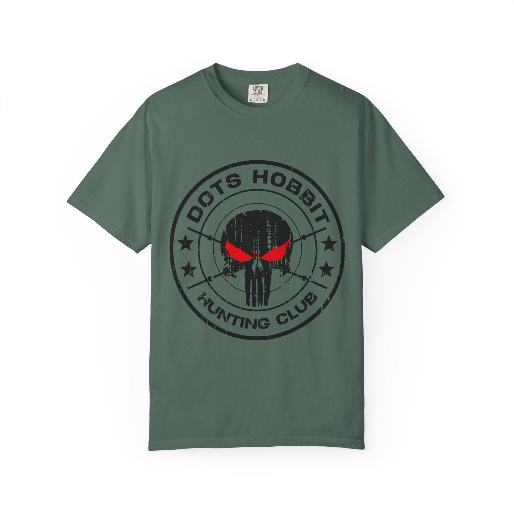 "Dots Hobbit" Skull Logo Cotton T‑Shirt