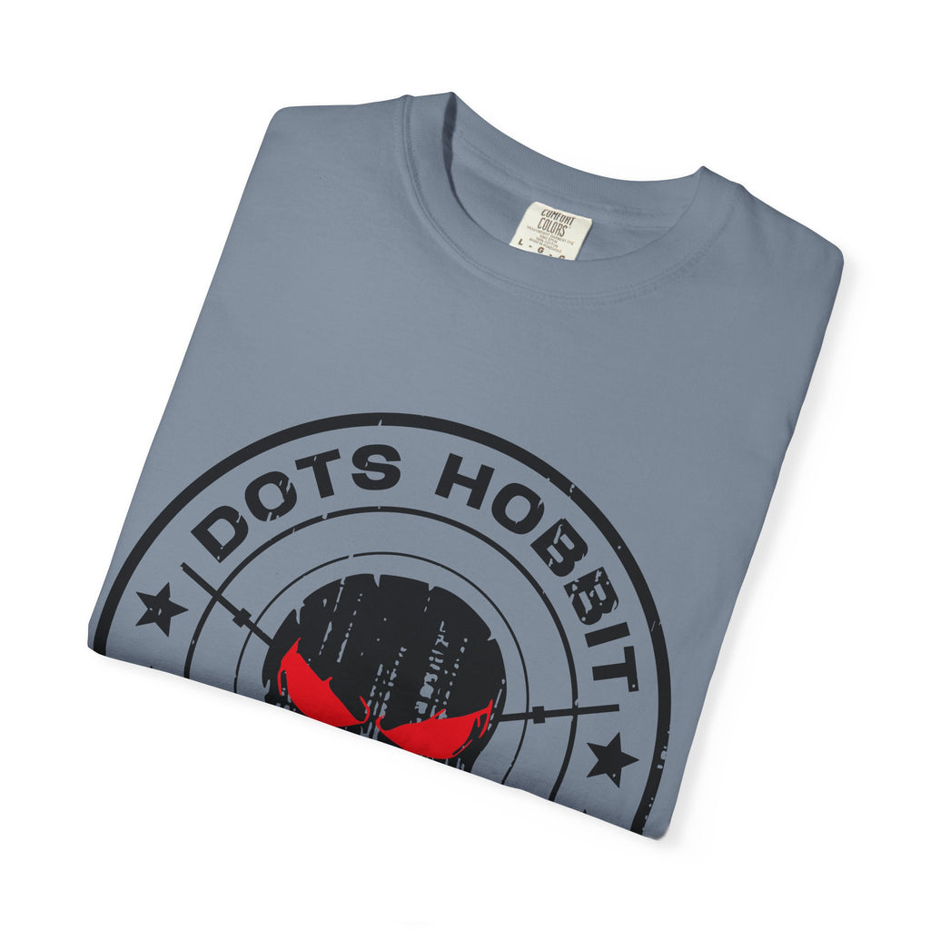 "Dots Hobbit" Skull Logo Cotton T‑Shirt