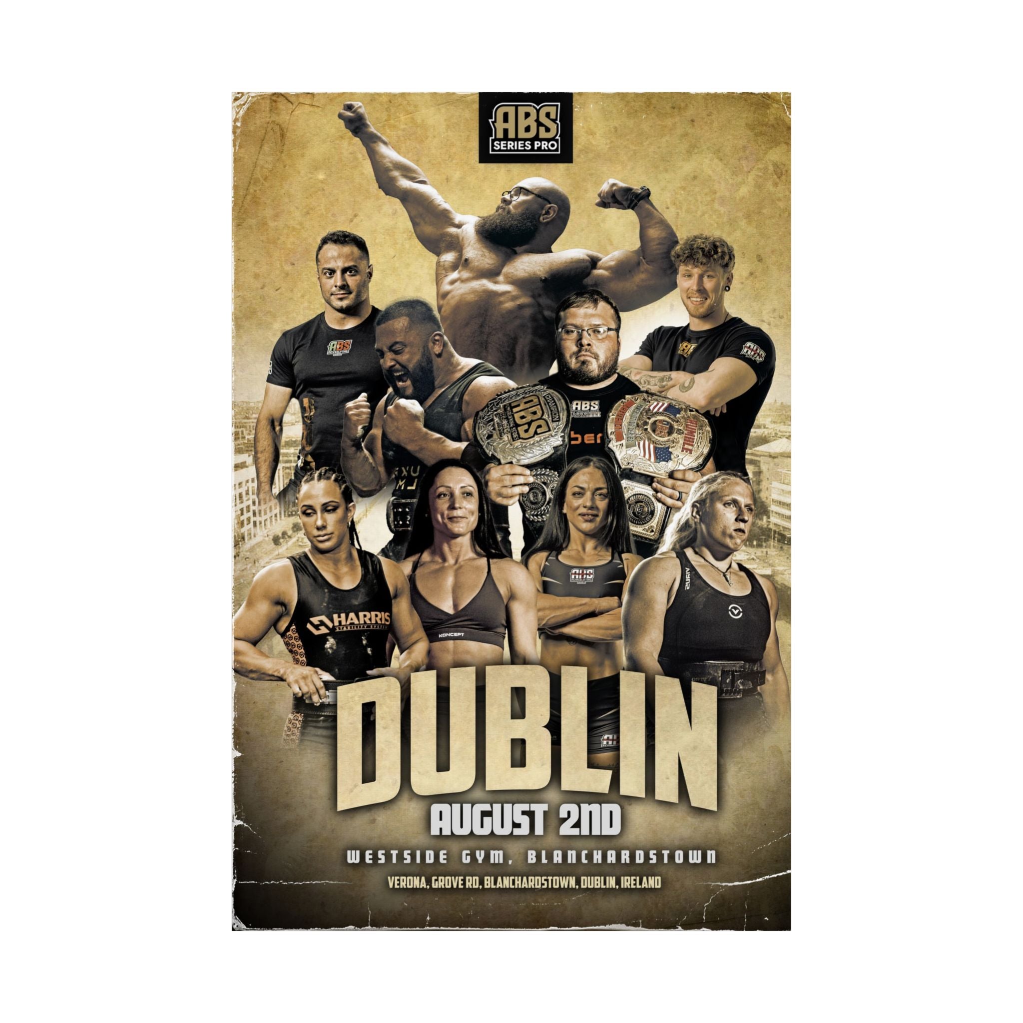Dublin Event Poster — Fitness Championship Matte Vertical Poster