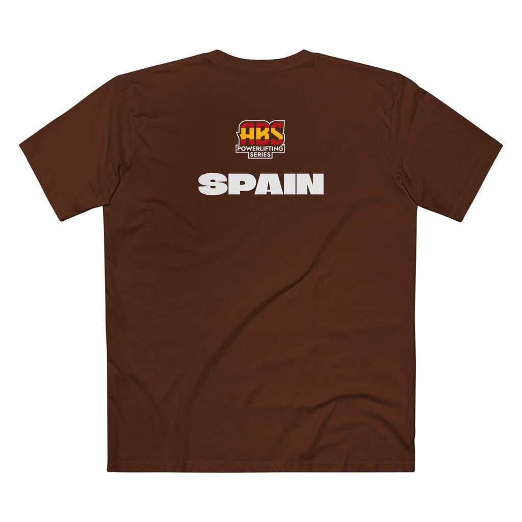 Powerlifting Series Tee — Small Logo with "SPAIN" Back Print