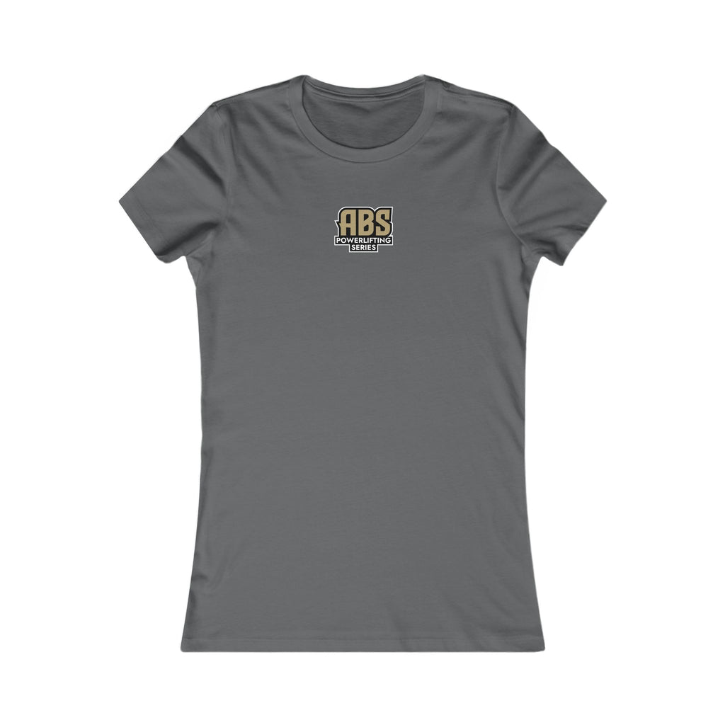 Women's Crew Tee — 'ABS' Retro Logo Chest Graphic