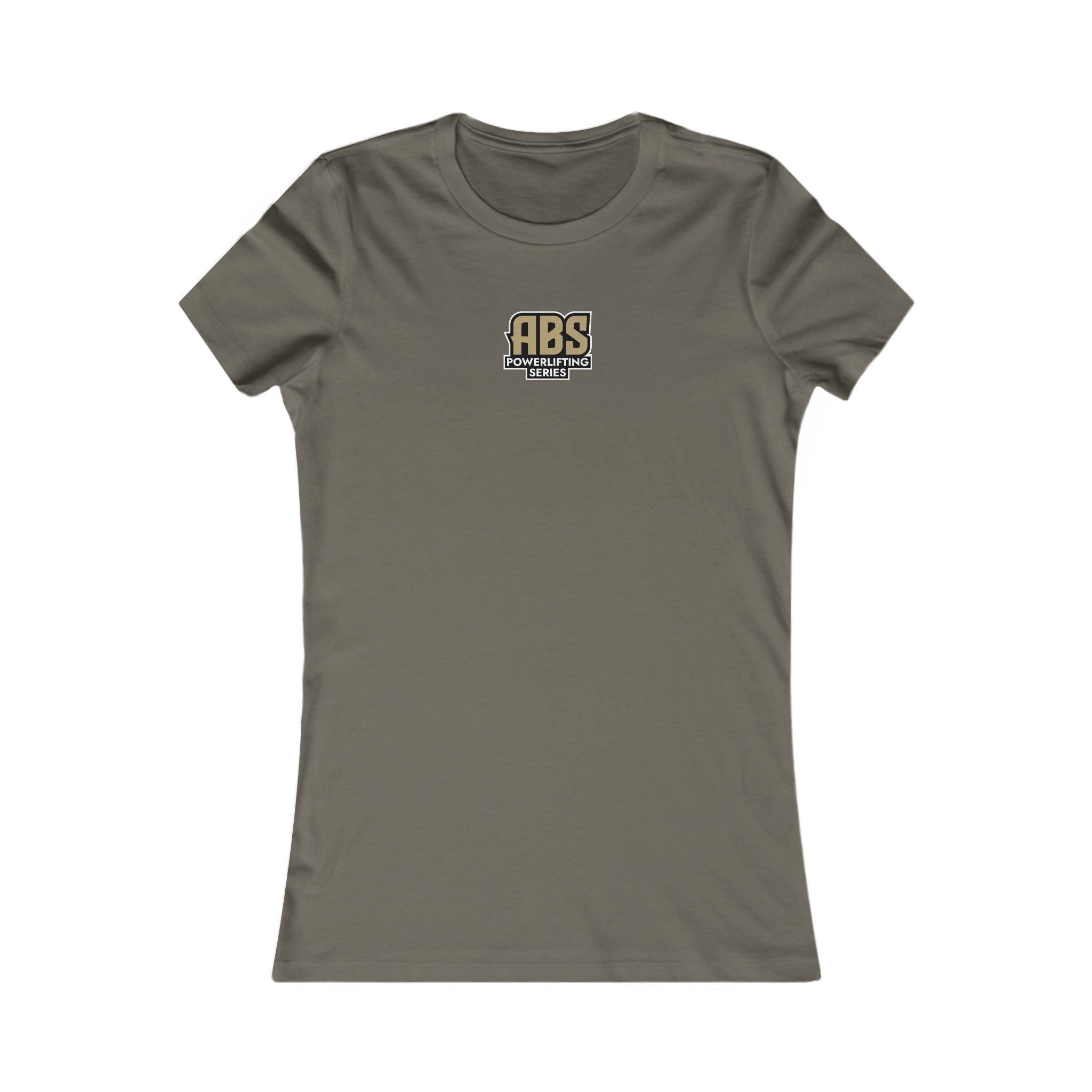 Women's Crew Tee — 'ABS' Retro Logo Chest Graphic